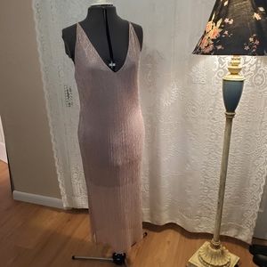 Express Dress Shimmery Soft Pink